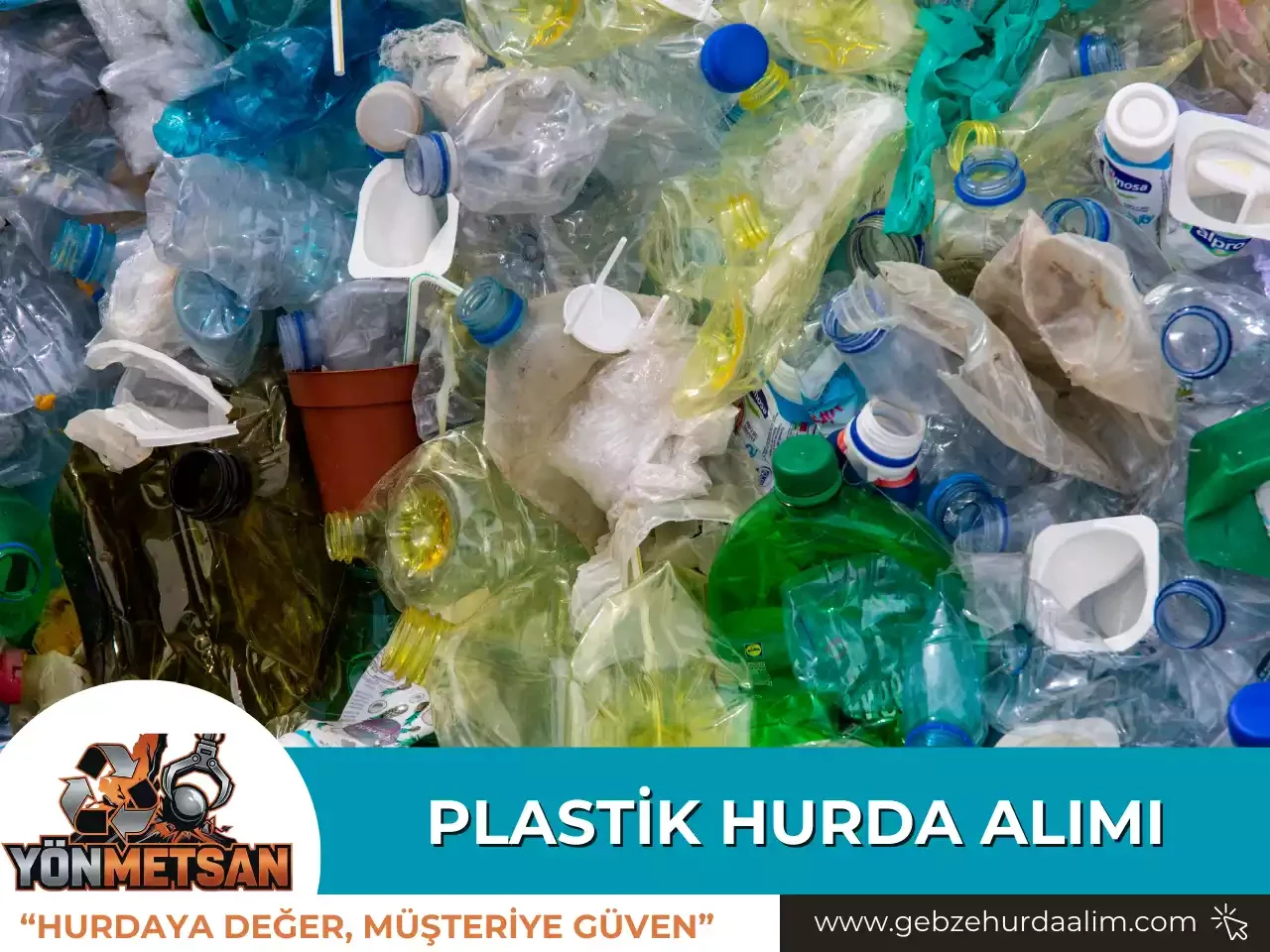 Yönmetsan plastik hurda alımı Gebze - Pet, pp, pe, abs plastik alan yerler